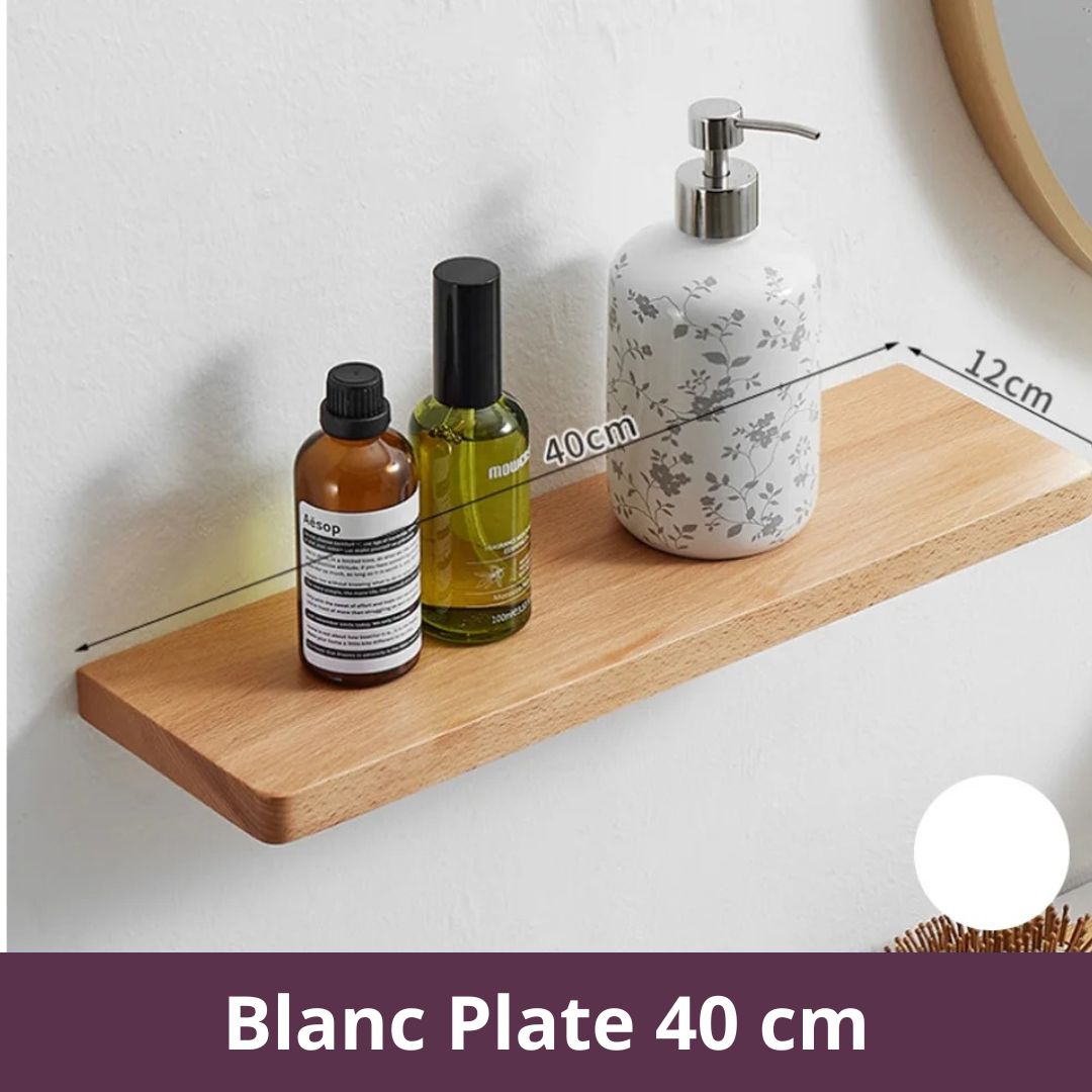 etagere-bois-salle-de-bain-blanc-plat-40cm