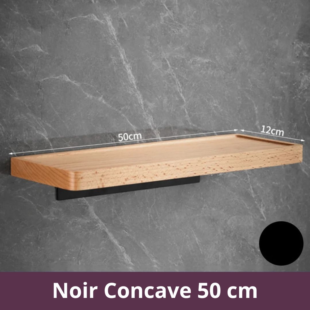 etagere-bois-salle-de-bain-noir-concave-50cm