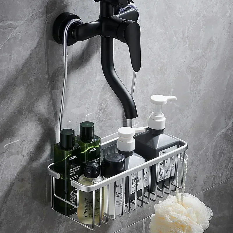 etagere-dans-douche-argenté