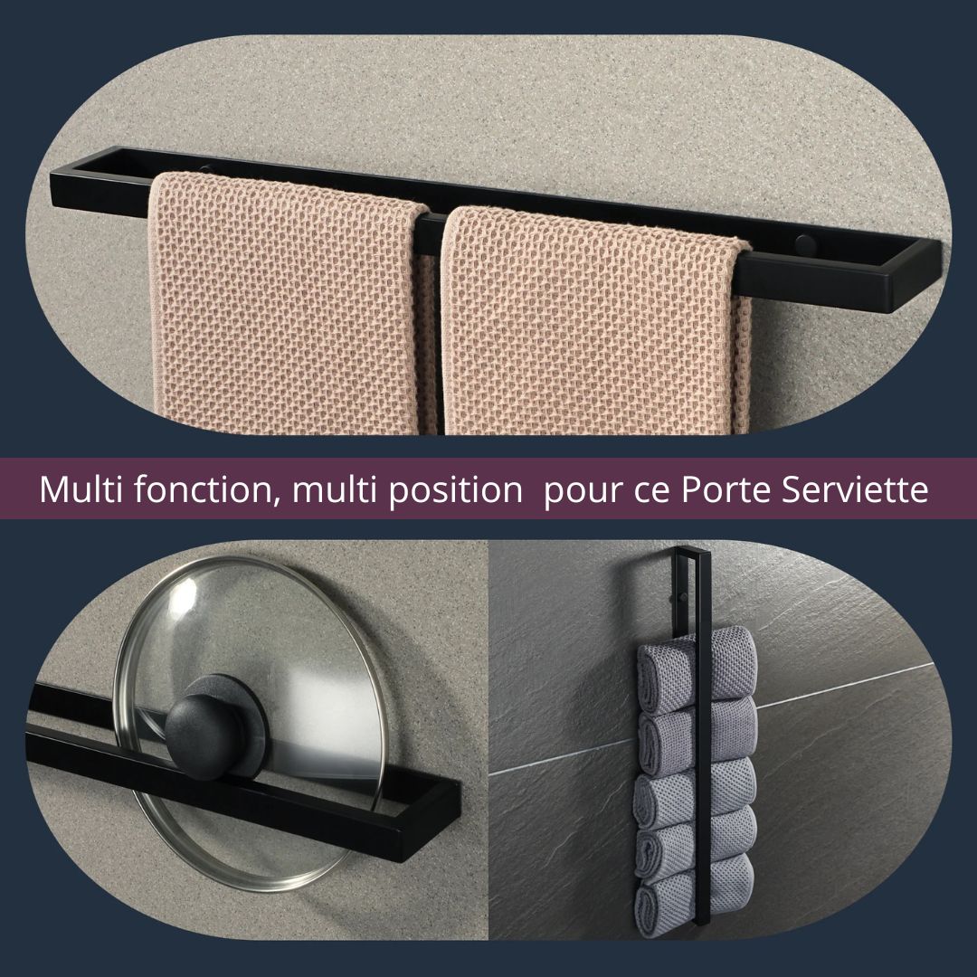 PORTE SERVIETTE SALLE DE BAIN - Rangé - Roulé™